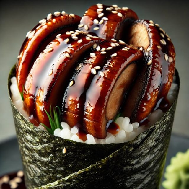 Freshwater Eel Hand Roll.