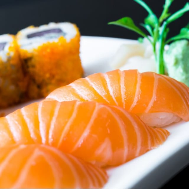 Salmon Nigiri.